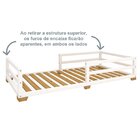 Cama Infantil Montessoriana Cabana Com Proteção Em Barra E Pé