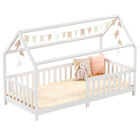 Cama Infantil Montessoriana Casa Madeira Com Estrado Nina - B