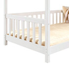 Cama Infantil Montessoriana Casa Madeira Com Estrado Nina - B