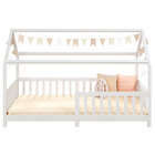 Cama Infantil Montessoriana Casa Madeira Com Estrado Nina - B