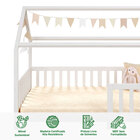 Cama Infantil Montessoriana Casa Madeira Com Estrado Nina - B