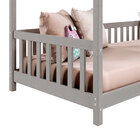Cama Infantil Montessoriana Casa Madeira Com Estrado Nina - C