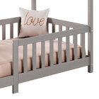 Cama Infantil Montessoriana Casa Madeira Com Estrado Nina - C