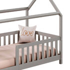 Cama Infantil Montessoriana Casa Madeira Com Estrado Nina - C