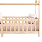 Cama Infantil Montessoriana Casa Madeira Com Estrado Nina - N