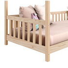 Cama Infantil Montessoriana Casa Madeira Com Estrado Nina - N