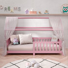 Cama Infantil Montessoriana Casa Madeira Com Estrado Nina - R