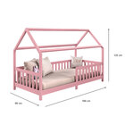 Cama Infantil Montessoriana Casa Madeira Com Estrado Nina - R