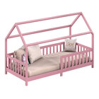 Cama Infantil Montessoriana Casa Madeira Com Estrado Nina - R