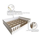 Cama Infantil Montessoriana Casal Sol Branco