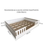 Cama Infantil Montessoriana Casal Sol Branco