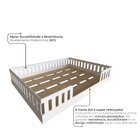 Cama Infantil Montessoriana Casal Sol Branco