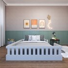 Cama Infantil Montessoriana Casal Sol Branco