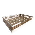 Cama Infantil Montessoriana Casal Sol Branco/carvalho Mel