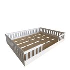Cama Infantil Montessoriana Casal Sol Branco/cinza Cristal