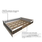 Cama Infantil Montessoriana Casal Sol Branco/preto