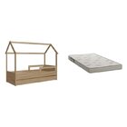 Cama Infantil Montessoriana Com Cama Auxiliar 2 Colchões