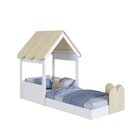 Cama Infantil Montessoriana Com Casinha Infanto Branco/carval