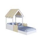 Cama Infantil Montessoriana Com Casinha Infanto Branco/carval