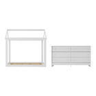 Cama Infantil Montessoriana Com Colchão Incluso E Cômoda Bamb