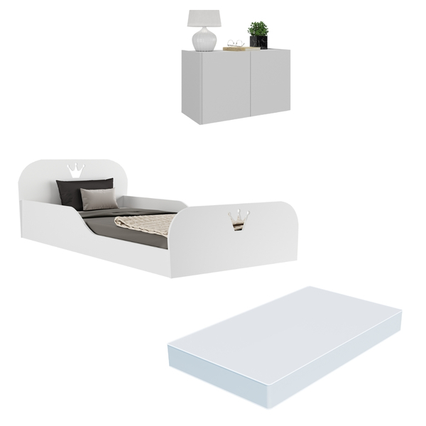 Cama Infantil Montessoriana Com Colchão Incluso E Mesa De Cab