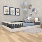 Cama Infantil Montessoriana Cori Casal Yescasa Branco/preto
