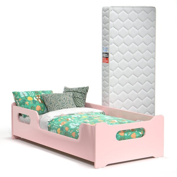 Cama Infantil Montessoriana Encanto Com Colchão E Proteção La