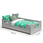 Cama Infantil Montessoriana Encanto Com Proteção Lateral Para