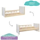 Cama Infantil Montessoriana Garden C/grades Natural/branco -