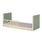 Cama Infantil Montessoriana Garden Com Grade Dupla Casatema M