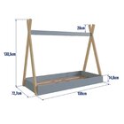 Cama Infantil Montessoriana Mdp Cabana Itapuã/azul