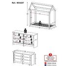 Cama Infantil Montessoriana Para Colchão 150 X 70cm Com Cômod