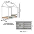 Cama Infantil Montessoriana Para Colchão 150 X 70cm Com Cômod