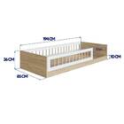 Cama Infantil Montessoriana Solteiro 84x195 Branco