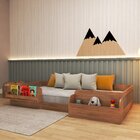 Cama Infantil Montessoriana Solteiro Com Reversiteiro E Organ