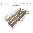 Cama Infantil Montessoriana Solteiro Cori Yescasa Branco