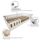 Cama Infantil Montessoriana Solteiro Cori Yescasa Branco