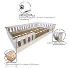 Cama Infantil Montessoriana Solteiro Cori Yescasa Branco/cinz