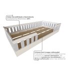 Cama Infantil Montessoriana Solteiro Cori Yescasa Branco/cinz