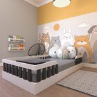 Cama Infantil Montessoriana Solteiro Cori Yescasa Branco/preto