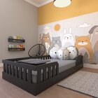 Cama Infantil Montessoriana Solteiro Cori Yescasa Preto