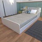 Cama Infantil Montessoriana Solteiro New Cori Branco