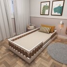 Cama Infantil Montessoriana Solteiro Sol Ii Branco/carvalho M