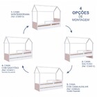 Cama Infantil Montessoriana Soninho Branco/rosa - Panorama Mó