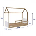 Cama Infantil Montessoriana Soninho Oak/branco - Panorama Móv