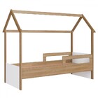 Cama Infantil Montessoriana Soninho Oak/branco - Panorama Móv