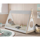 Cama Infantil Montessoriano Cabana Cherokee Natural/branca -