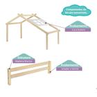Cama Infantil Montessoriano Com Telhado V Natural - Casatema