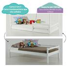 Cama Infantil Montessoriano Com Telhado Vi Branco - Casatema