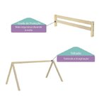 Cama Infantil Montessoriano Com Telhado Vi - Casatema